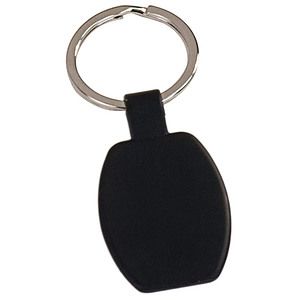 Black Laser Engraved Metal Key Tag