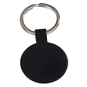 Black Laser Engraved Metal Key Tag