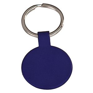 Blue Laser Engraved Metal Key Tag