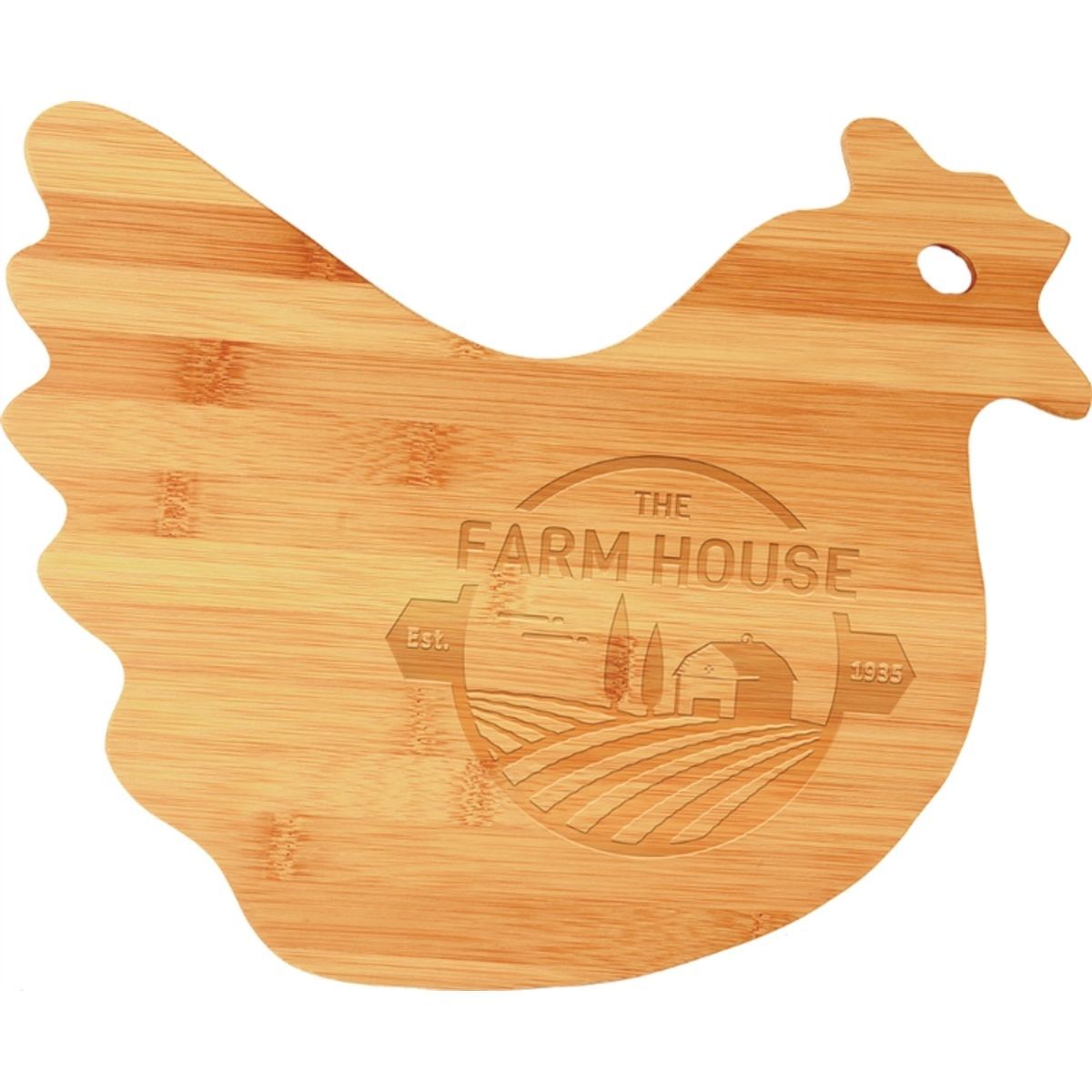 Bamboo Cutting Board - Hen Shaped