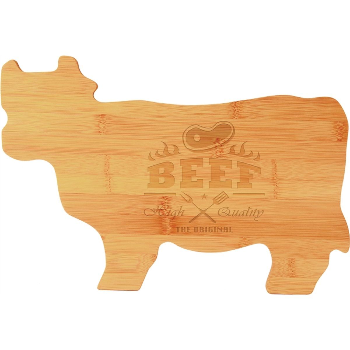 Bamboo Cutting Board - Cow Shaped
