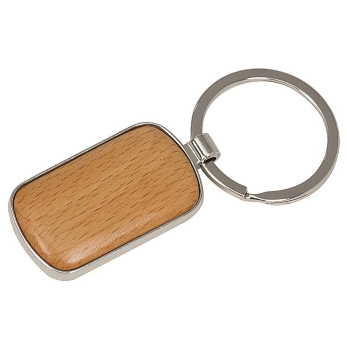 Maple Rounded Corners Rectangle Key Tag