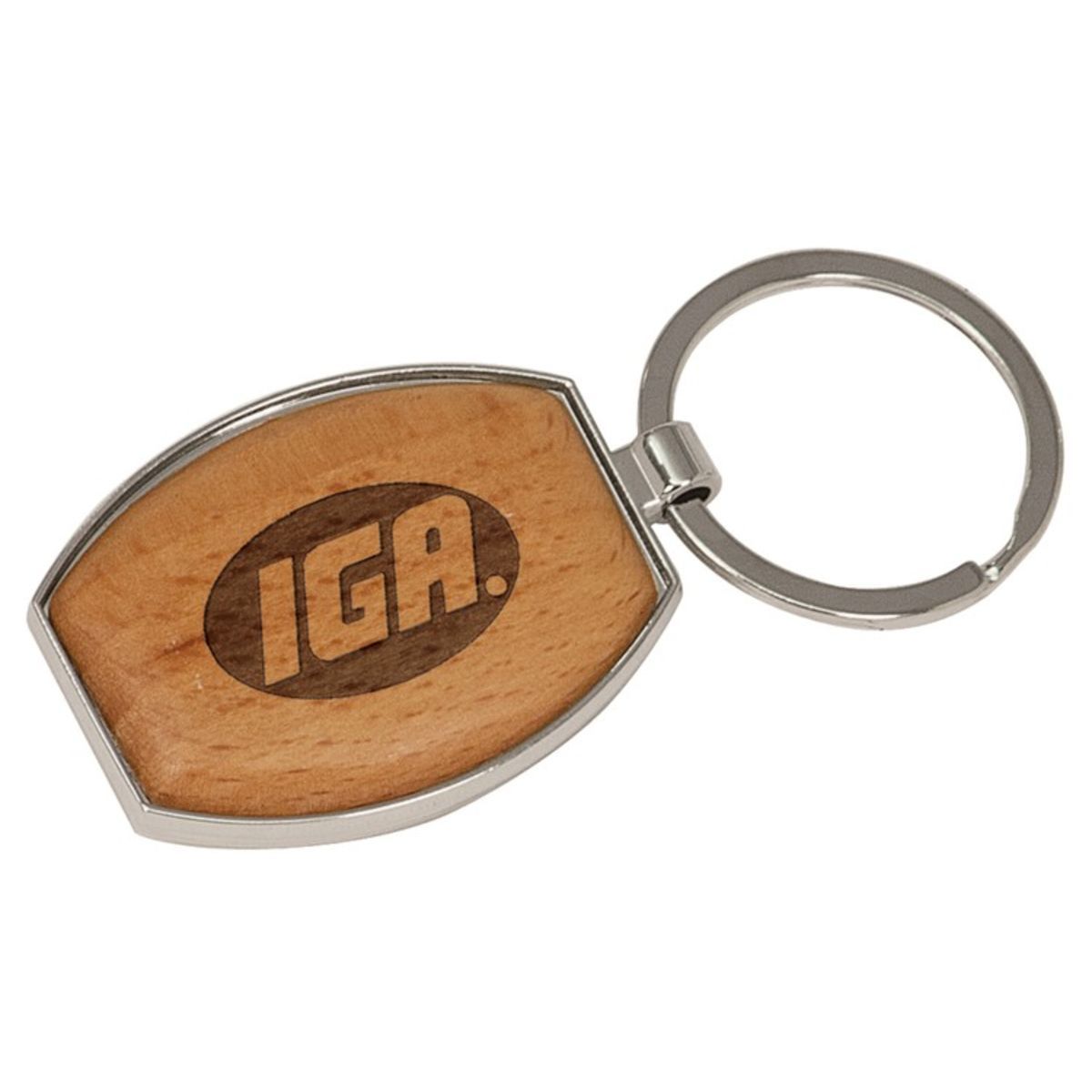 Maple Oval Key Tag