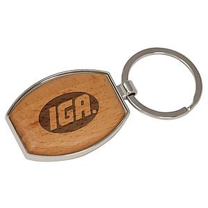 Maple Oval Key Tag