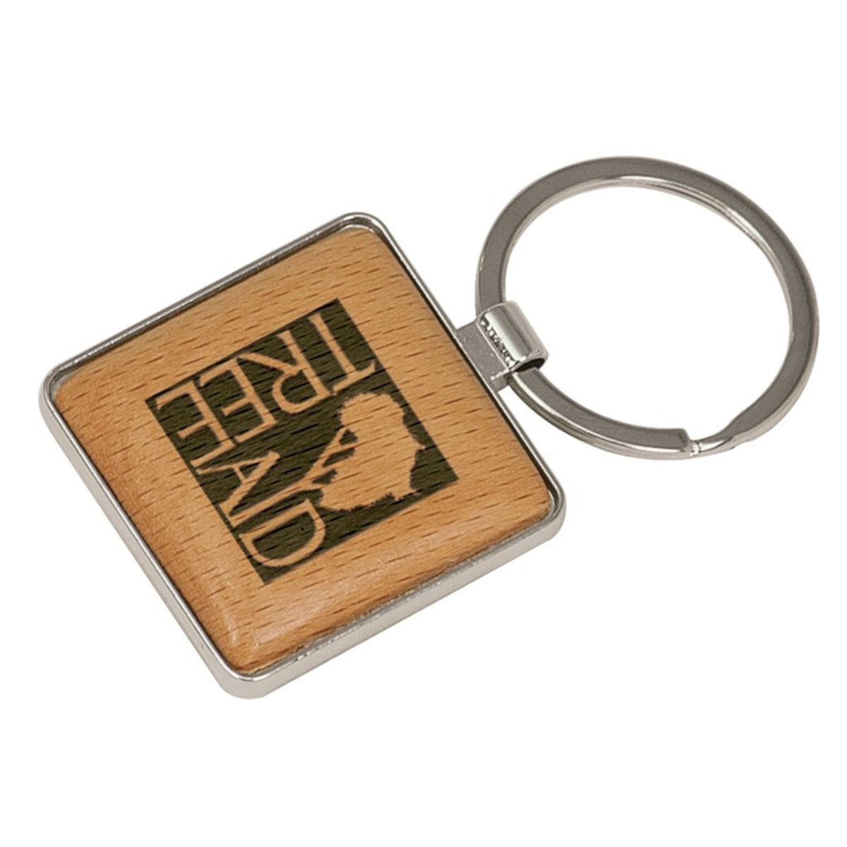 Maple Square Key Tag