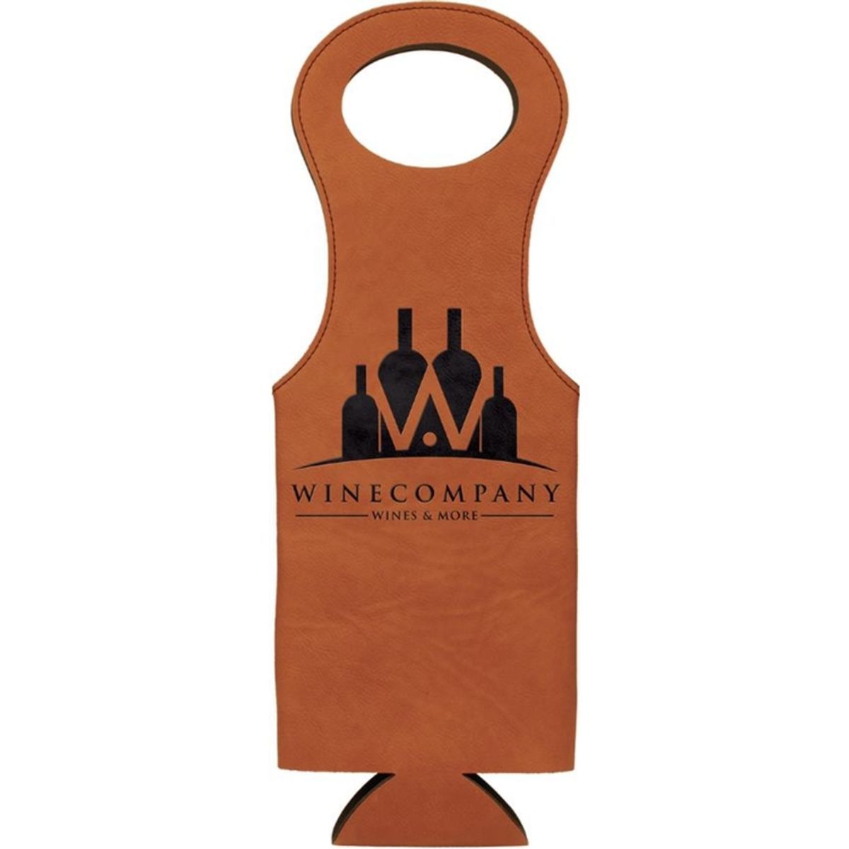 Rawhide Leatherette Wine Bag