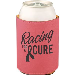 Pink Leatherette Beverage Holder