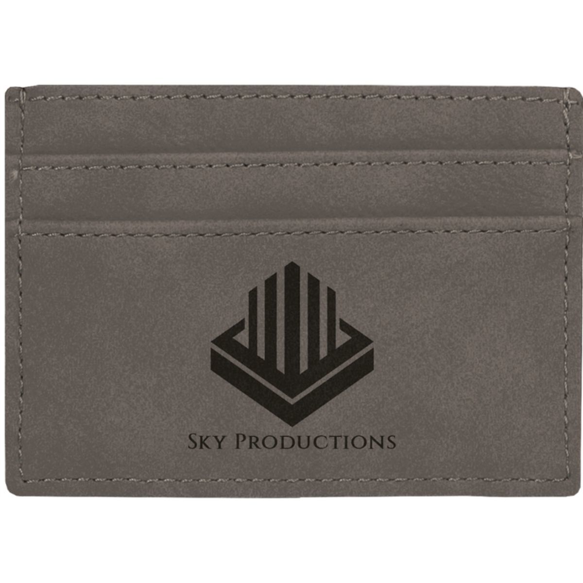 Gray Leatherette Money Clip