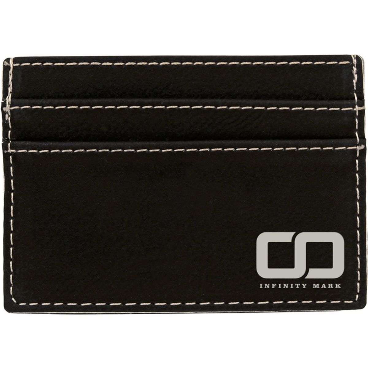 Black Leatherette Money Clip