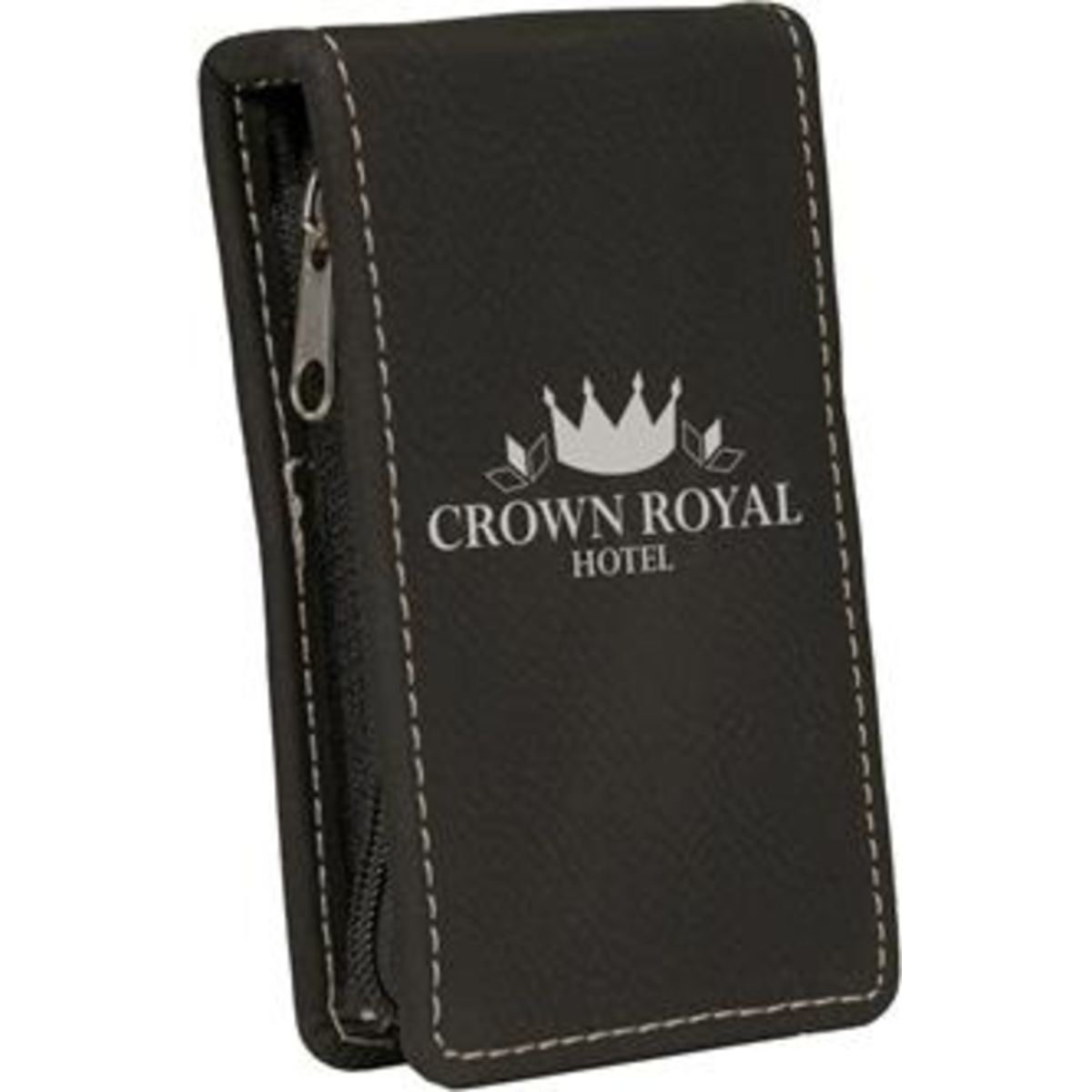 Engraved Black Leatherette Manicure Set