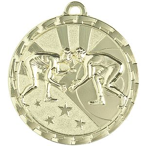 Wrestling Bright Medal, 2"