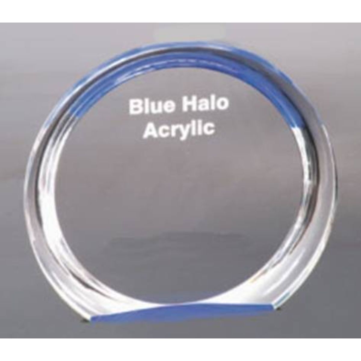 5 3/8" Blue Round Halo Acrylic Award