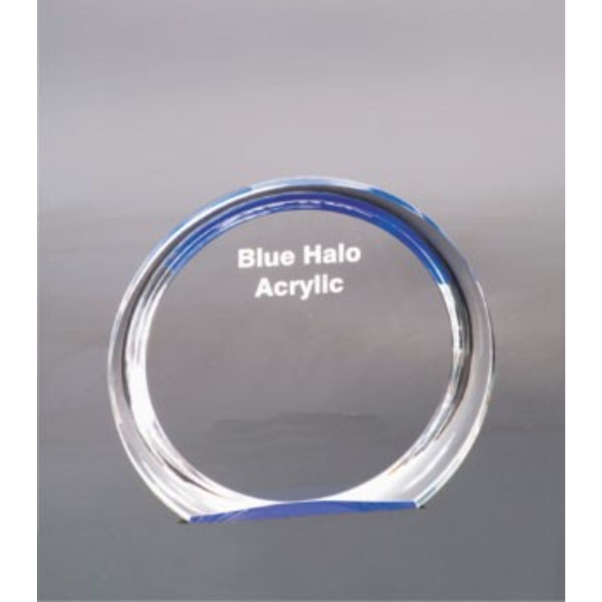 6 3/8" Blue Round Halo Acrylic Award