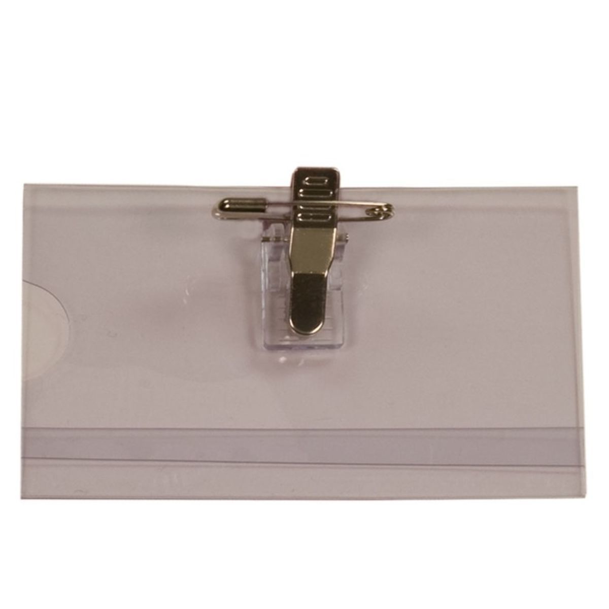 Convention Badge with Bulldog Clip & Pin