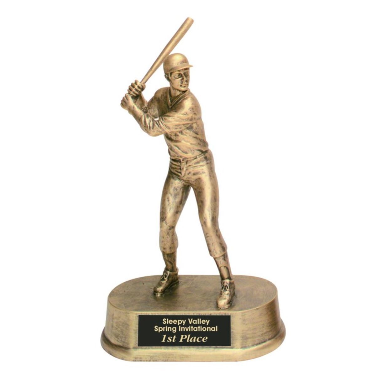 Baseball Male Antique Gold Figure Award