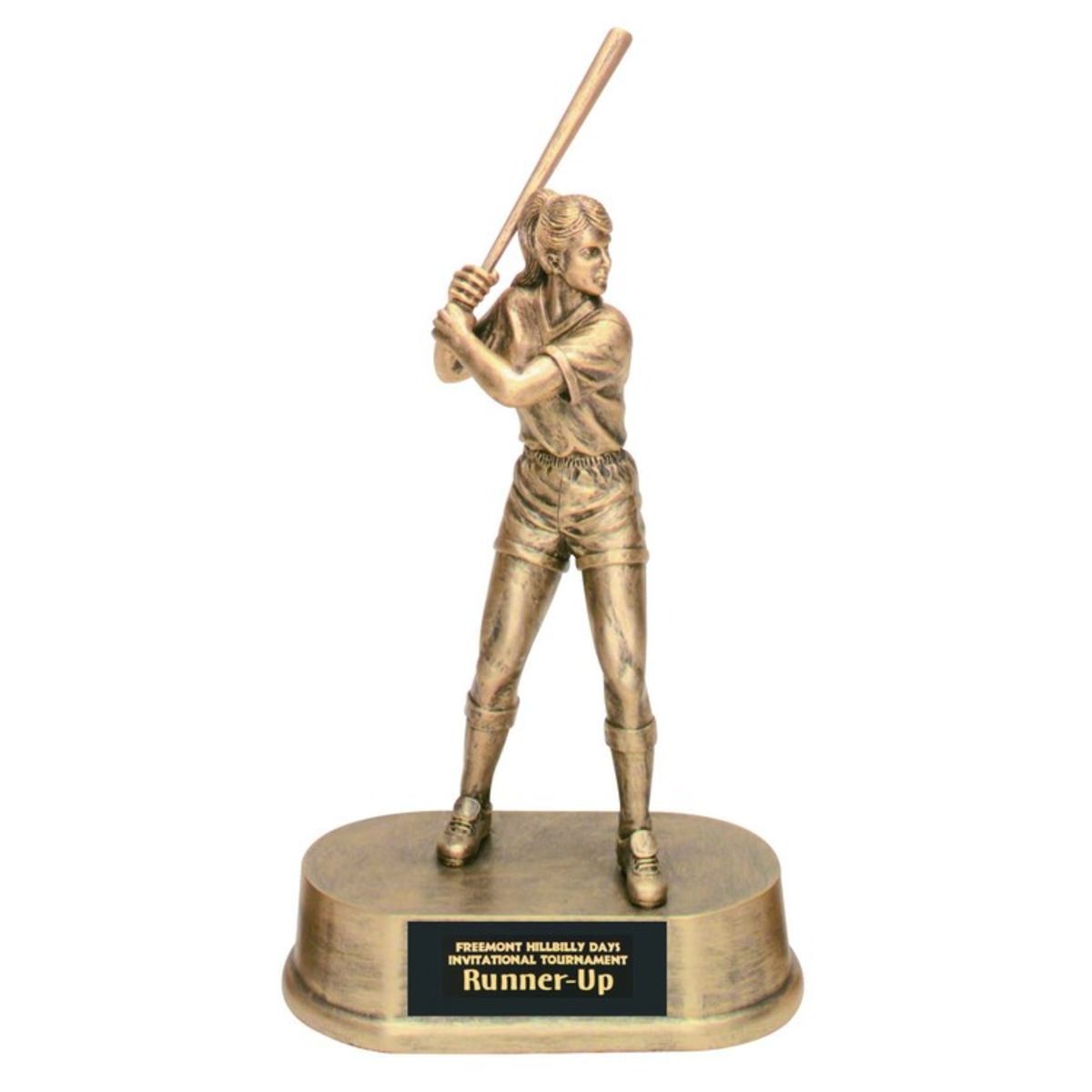 Softball Female Antique Gold Figure Award