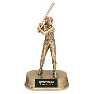 Softball Female Antique Gold Figure Award