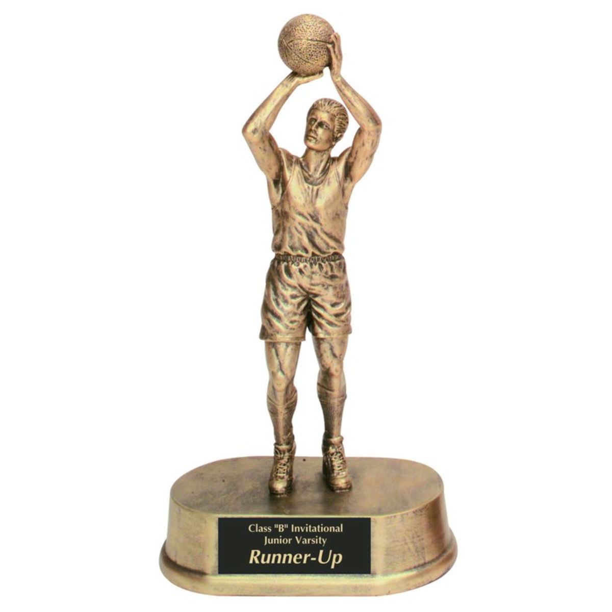Basketball Male Antique Gold Figure Award