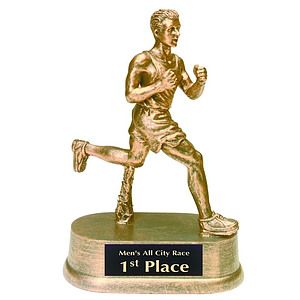 Track Male Antique Gold Figure Award
