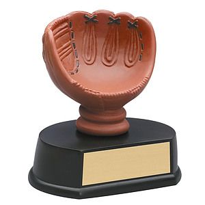 Baseball Glove Color Resin Award