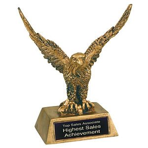 Eagle Antique Gold Resin Award