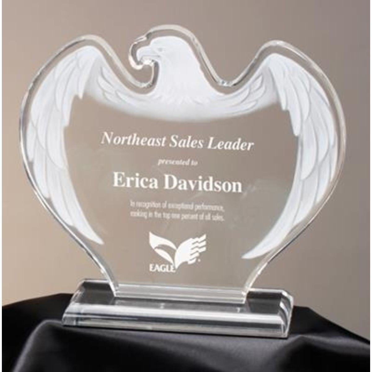 Frosted Eagle Acrylic Award Clear)