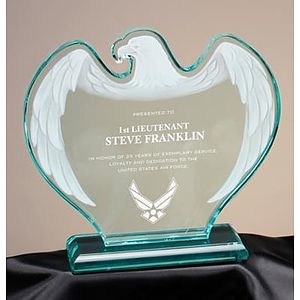 Frosted Eagle Acrylic Award (Jade)
