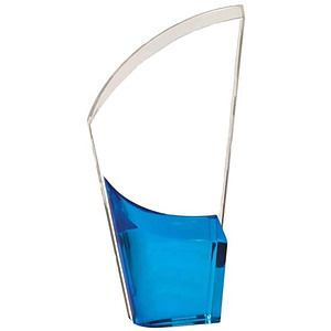 9 1/2" Blue Lunar Acrylic Award