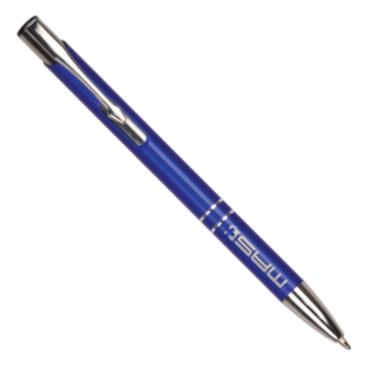 Laser Engraved Blue Ball Point Pen