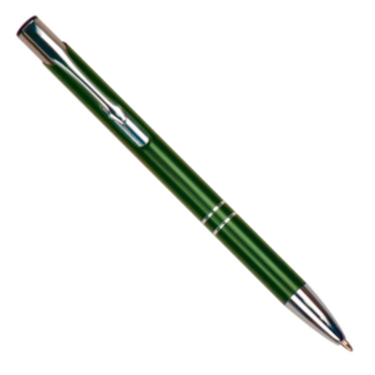 Laser Engraved Green Ball Point Pen