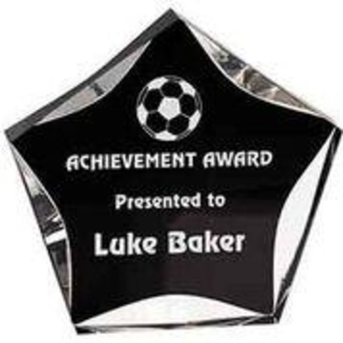 Black/Clear Luminary Star Acrylic Award