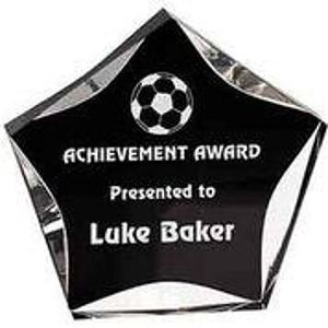 Black/Clear Luminary Star Acrylic Award