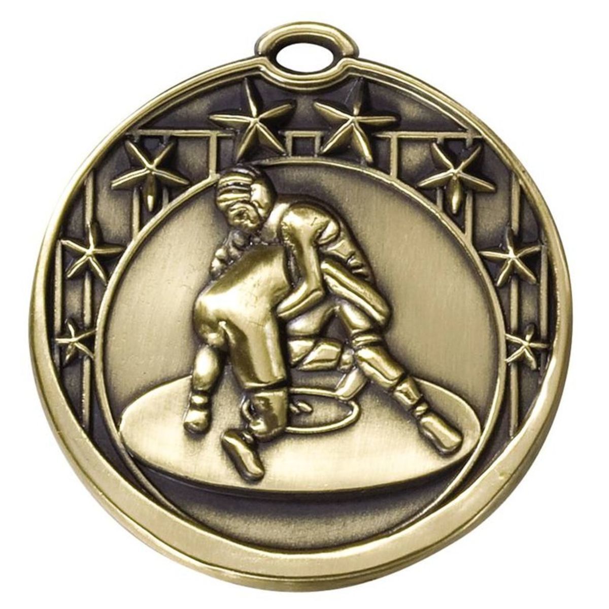 Wrestling Star Medal, 2"