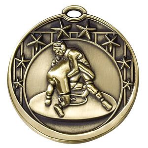 Wrestling Star Medal, 2"