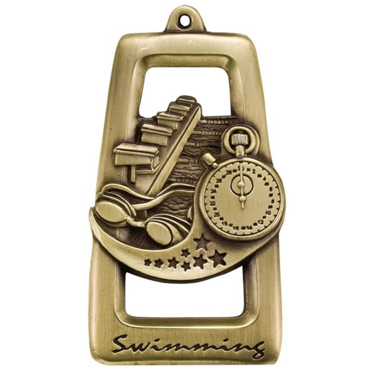 Swimming Star Blast Medal, 2 3/4" tall