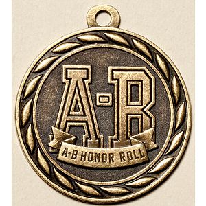 A-B Honor Roll Medal, 2"