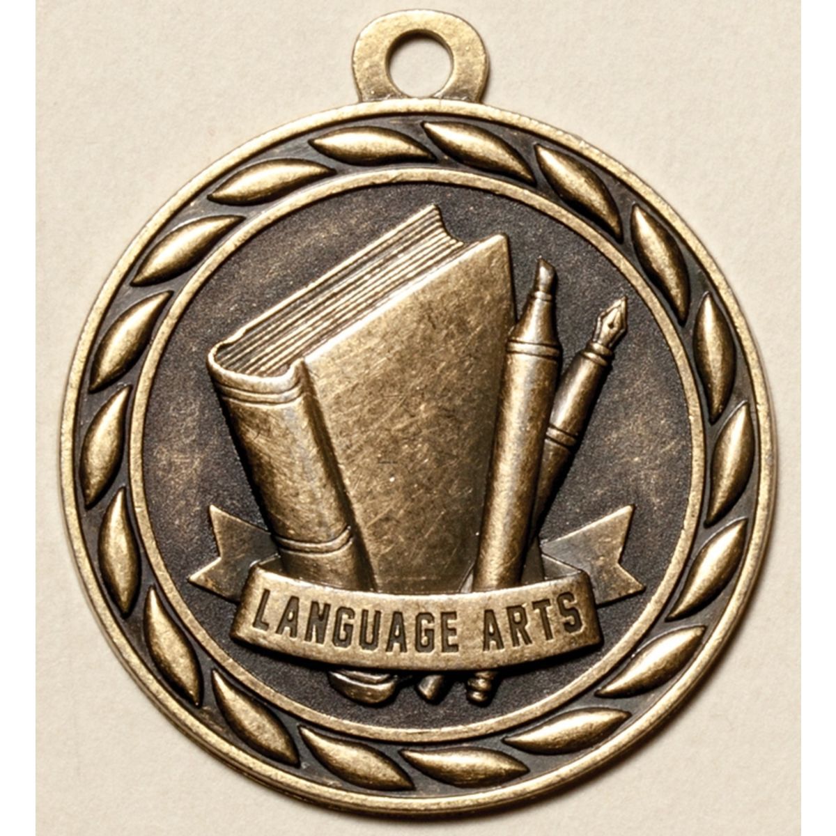 Language Arts Medal, 2"