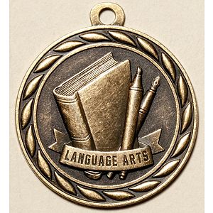 Language Arts Medal, 2"