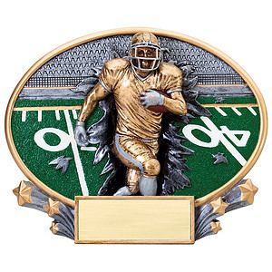 Football Xplosion Oval Resin Award