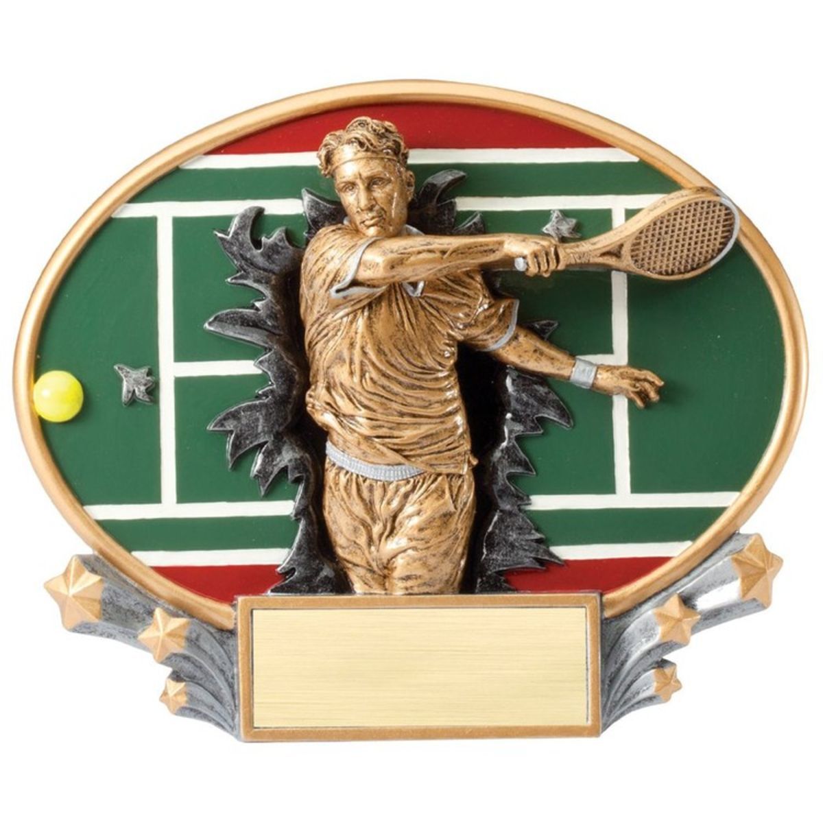 Tennis - Male Xplosion Oval Resin Award
