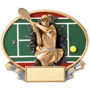 Tennis - Female Xplosion Oval Resin Award
