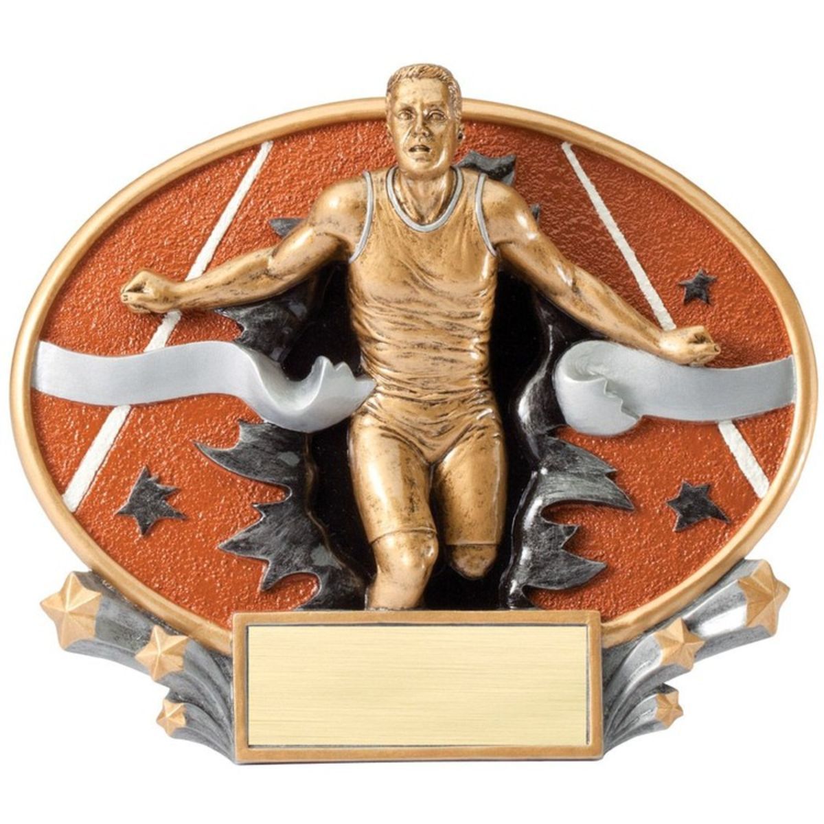 Track - Male Xplosion Oval Resin Award