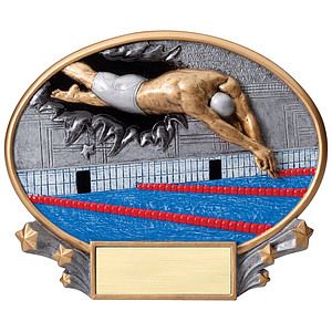 Swimming - Male Xplosion Oval Resin Award
