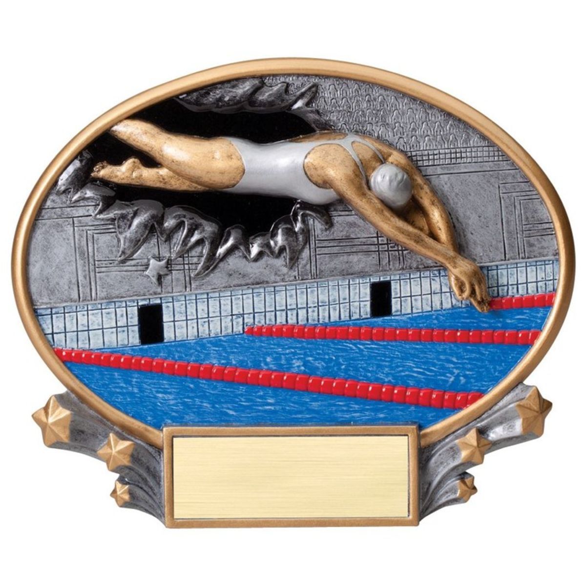 Swimming - Female Xplosion Oval Resin Award