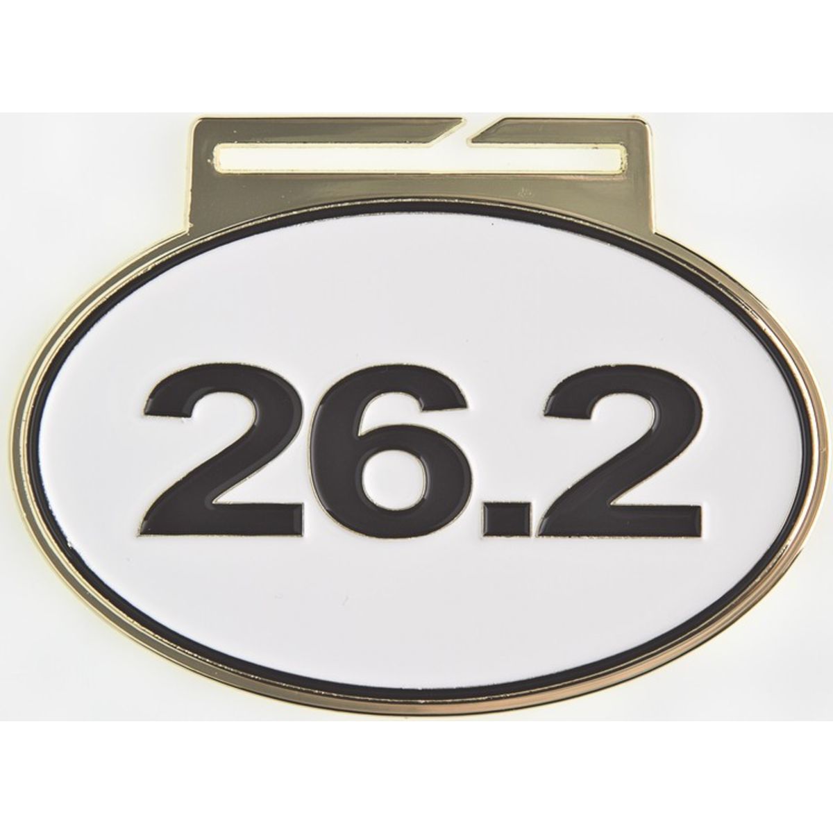 26.2 Large Oval Running Medal with Ribbon