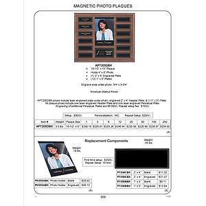 Header Plate for Magnetic Photo Plaques