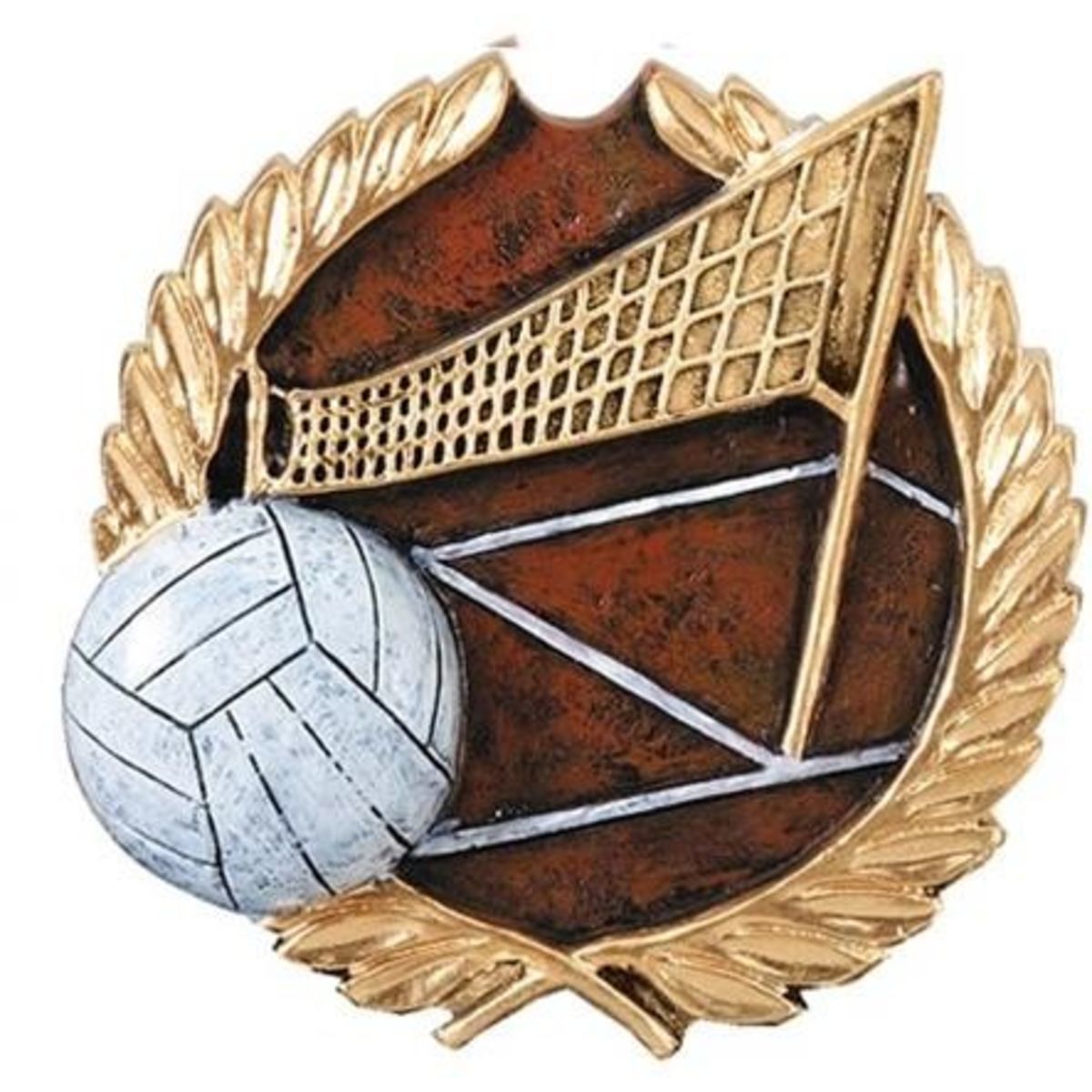 Volleyball High Relief Plaque Mount