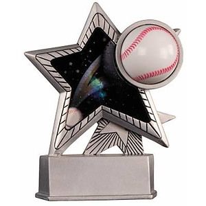Baseball Motion Star Award 6"