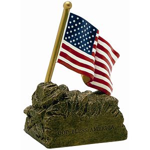 U.S. Flag Resin Sculpture