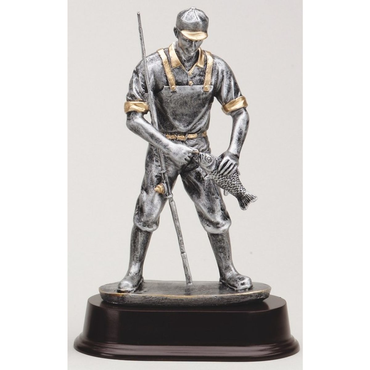 9" Tall Fisherman Figure Award